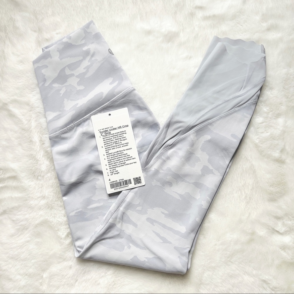 Lululemon Wunder Under HR crop 23 Scallop